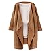 Produktbild Sannysis Damen Herbst Winter Cardigan Lange Ärmel Pullover Gürtel Casual Langarm Revers Neck Loose Coat Mantel