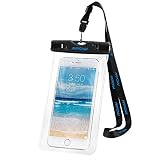 Mpow Funda Impermeable de iPhone 7 7s 6s 6 5s Huawei P8 Lite Bq aquaris x5 Xiaomi, Bolsa IPX8 Certificado Impermeable Transparente, Funda Playa para Movíl Universal de 6 Pulgadas