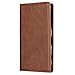 Produktbild Sony Xperia Z5 Hülle, DENDICO Premium Leder Wallet Flip Schutzhülle, Ultra Dünn Schlanke Handyhülle mit Kartenfach und Magnetverschluss, Stand Hülle Flip Book Schütz Case für Sony Xperia Z5 - Dunkelbraun