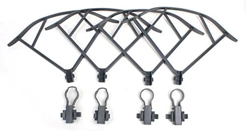 Hobbylane 1 Set of 4pcs Snap On Off Propeller Guards Prop Crash Protector for DJI Mavic Pro Drone, Grey