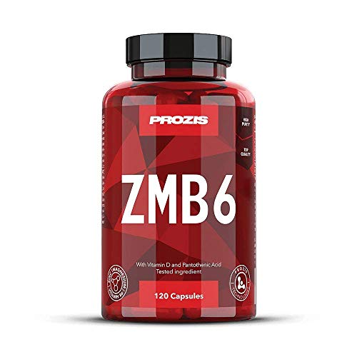 Prozis ZMB6 - Zinc + Magnésium + B6 120 gélules naturel La Vitamine Essentielle des Athlètes - Formule minérale - Stimule le système immunitaire
