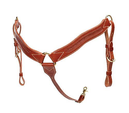 The-Colorado-Saddlery-Mahogany-Leather-Border-Tooled-Breast-Collar