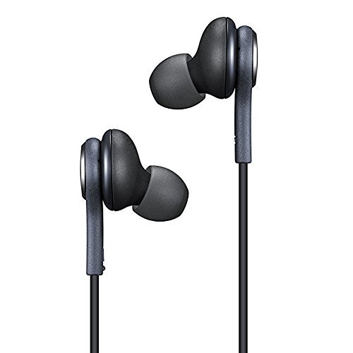 Auriculares de Manos Libres Oficiales para Samsung Galaxy S8 S8  calibrados por AKG Harman Kardon  Negro  EO-IG955BSEGWW  Suministro sin Caja  Venta al por Menor   Protecci  n contra enredos