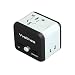 Produktbild Universal-Reiseadapter mit 2 USB-Ladeanschlüssen, All-in-One-Ladegerät für den weltweiten Reise-Ladeadapter, Ladegerät mit UK-EU-AU-Stecker, Multi-Stecker, Grau