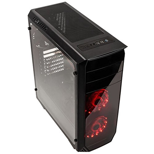 ADMI KL-1 Gaming PC: Intel Core i5 7400 3.5Ghz Quad Core CPU, NVIDIA GeForce GTX 1060 3GB GDDR5 4K VR Ready Graphics Card, 8GB 2400MHz DDR4 RAM, 1TB Hard Drive, 500W PSU Bronze Rated, HD Audio, USB 3.0, HDMI/4K Ultra HD Support, VR/Oculus Support, Kolink Luminosity RGB Black Gaming Case, Pre-Installed with Windows 10