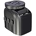 Produktbild Reiseadapter, CHUNNUO 2 in 1 Universal Reiseadapter Weltweit Reisestecker AC Ladegerät Steckdosenadapter+2 usb reise adapter USA EU Stecker steckdose stromadapter für Reisen 200+ Ländern (2500W/4000W)