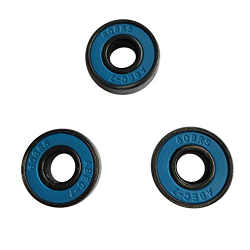 For Fidget Toy, JAMINY 3PCS 608 Hybrid Ball Bearings For Tri-Spinner Hand Spinner EDC Fidget Toy (Blue)