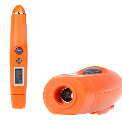 TopSun DT 8250 Infrarot-IR-Thermometer-Taschen-Feder-Form tragbare Mini-Thermometer berührungsfreie Lebensmittel-Thermometer mit LCD-Anzeige, Bereich von -58 bis 482 ° F - 3