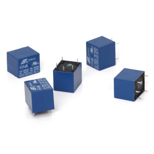 TOOGOO(R) 5 Stueck 5V DC Mini Power Relay PCB Typ Leistungsrelais - 3