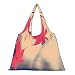 Snoogg Nature Leaves Red Womens Jhola Shape Tote Bag RS.299.00