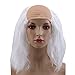 Produktbild Fliyeong Perücke Halloween Karneval Glatze für Maskerade Kostüm Party Lustige Cosplay Prop, Grauweiß Hohe Qualität