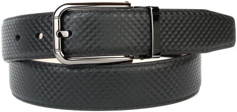 Anthoni Crown Men’s A3PB10S Belt, Schwarz (Schwarz 010), M