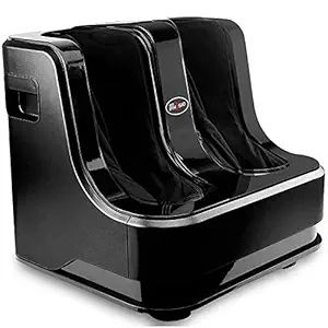 Dr Physio Powerful Electric Leg, Foot and Calf Massager Machine with Vibration for Pain Relief & Relaxation-1022 (Black)