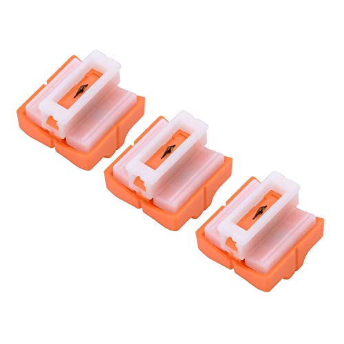 LETION A4 Papierschneider, Papierschneidemaschine mit automatischem Sicherheitsschutz, Scrapbooking-Werkzeug zum Schneiden von Papier, Fotos oder Etiketten, Büro zu Hause, Schwarz Orange