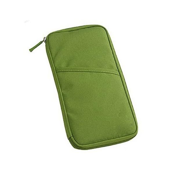 Sonline Portafoglio Viaggi con chiusura a zip Organizzatore biglietteria Passaporto documento