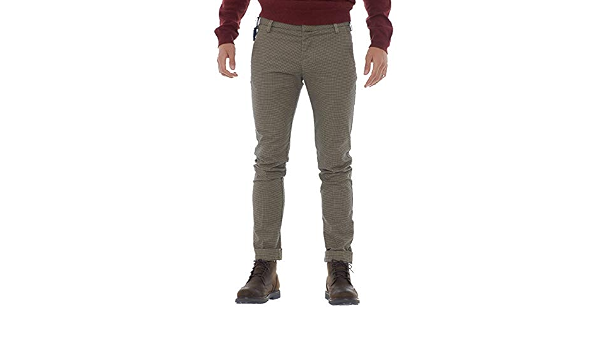 ENTRE AMIS Pantaloni Uomo Fantasia Pied de Poule -Nocciola-31 : Amazon.it:  Abbigliamento