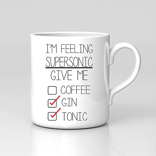 Oasis Supersonic Mug Lyrics Gin and Tonic Music Morning Home Mug Coffee Tea Cup