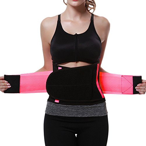 FeelinGirl Faja Transpirable Posnatal Cinturón de Adelgazamiento para Mujer Rosa S
