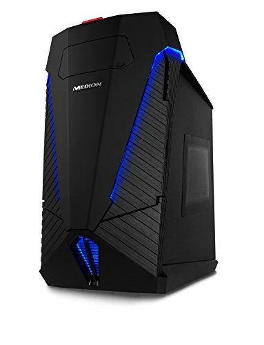 MEDION X5345G ERAZER Desktop PC (Intel Core i7-6700 Prozessor, AMD Radeon RX480 Grafikkarte mit 8 GB GDDR5 Speicher, 512 GB SSD, 1 TB HDD Festplatte, 16 GB DDR4 Arbeitsspeicher, DVD-/CD-Brenner, HDMI-Audio-/Video-Ausgang und 3x DisplayPort, Windows 10 Home) schwarz - 13