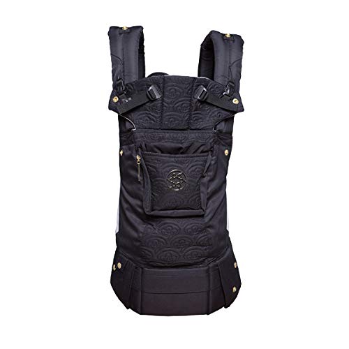 LÍLLÉbaby - Portabebés 6 en 1 con relieve completo, Luxe Noir