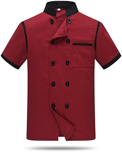 Chef Jackets Waiter Coat Short Sleeves Back and Underarm Mesh