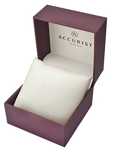 Accurist Men's Quartz Watch with Blue Dial Analogue Digital Display and Multi-Colour Stainless Steel Bracelet Mb1031N