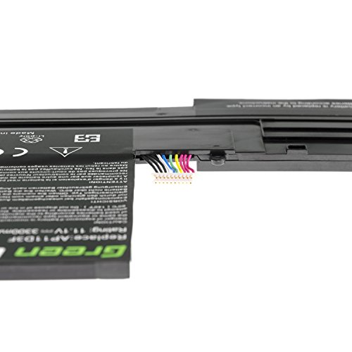 Green Cell® AP11D3F Laptop Akku für Acer Aspire S3 S3-371 S3-391 S3-951 (Li-Polymer Zellen 3300mAh 11.1V Schwarz) - 9