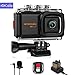 Produktbild Apexcam 4K 20MP WiFi Action Cam EIS Ultra HD Sportkamera wasserdichte Unterwasserkamera 40M 2.0'LCD 170 ° Weitwinkel-2.4G-Fernbedienung externes Mikrofon 2 Batterien und andere