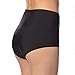Beach Collection Womens Black High Waisted Bikini Bottoms 14
