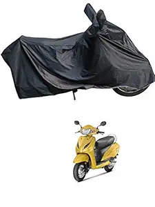 RiderShine Waterproof Scooty Body Cover for Honda Activa 5G Double Mirror Pocket with