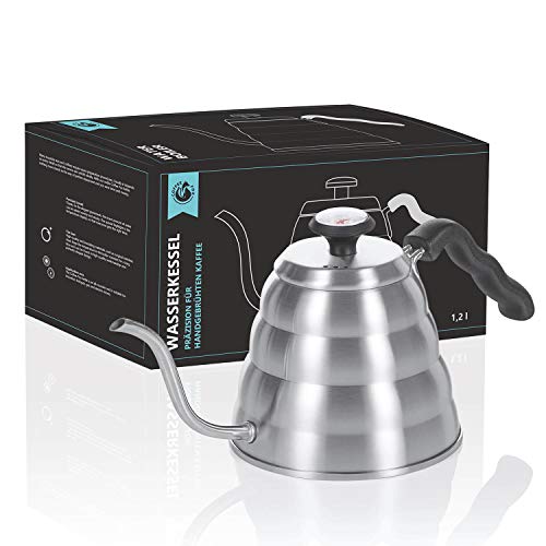 Coffee Fox Bouilloire 1,2 l avec thermomtre, Bouilloire Manuelle, Bouilloire  caf avec contrle de temprature