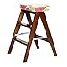 Produktbild IAIZI Klapphocker, Massivholz Creative Simple Klappleiterhocker Küchenhocker Tragbarer Hocker Falten Haushaltsbank 48 × 40 × 62.5cm (Farbe : #8)