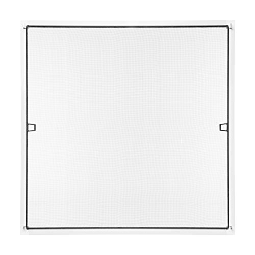 Insektenschutz Fliegengitter Fenster Spannrahmen Weiß 100×130 cm (Breite X Höhe) RAL 9016 - 3