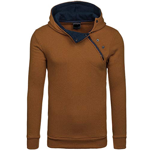 Preisvergleich Produktbild Geili Kapuzenpullover Herren Sweatjacke Kapuzenjacke Hoodie mit Kapuze Seitenreißverschluss Sweatshirt Männer Herbst Winter Oversized Pullover Kapuzenpulli Langarmshirt