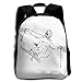 Produktbild HOJJP Mochila escolar School Season Kids Backpack Travel Gear Daypack,Child Skiing Silhouette Shoulder Bag