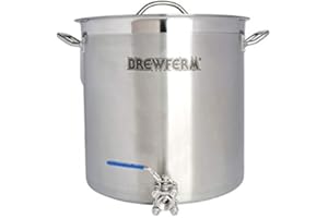 Brewferm® cuve de brassage inox 35 l avec robinet à boisseau sphérique (36 x 36 cm)