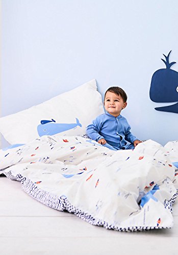 hessnatur Baby und Kinderbettwäsche Renf GOTS gemustert bedruckt 100×135 + 40×60 cm - 2