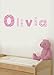 Vintage Alphabet Wall Stickers Upper and Lower Case - Pink Collection