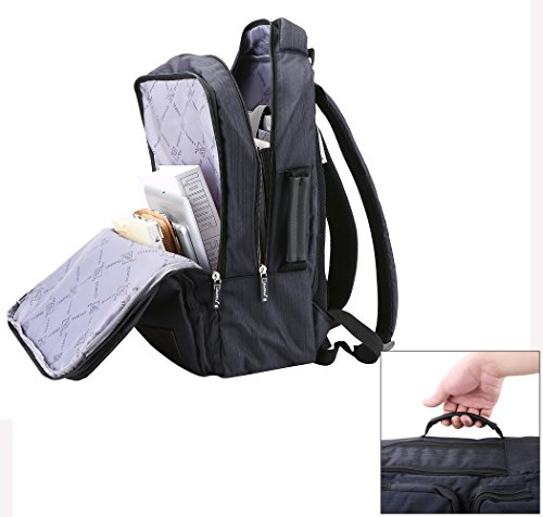HongyuTing Unisex Business Travel Laptop Rucksack College Daypack Handtasche Passend für 15,6 Zoll Laptop - 4