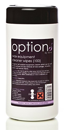 Hive of Beauty New Professional Waxing Wax Equipment Cleaner Wipes - Pack of 100 CODE: HOB5562