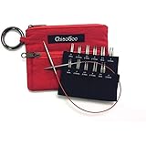 CHIAOGOO Twist Red Lace Mini Aiguilles interchangeables en Acier Inoxydable Rouge 2-3,25 mm