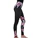 Produktbild Damen Sommer Joggings Hose Hirolan Sportwear Dünn Yoga Fitnessstudio Blumen Dehnbar Elastisch Hose Fitness Anzüge Yoga Playuit Sportbekleidung Outdoor Freizeithosen (L, Schwarz)