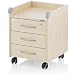 Produktbild Kettler Roll on Locked Rollcontainer ahorn/Silber 42 x 54 x 46 cm