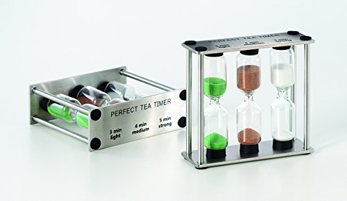 Perfect Tea Timer (Sand Timer) 3, 4 and 5 Minutes by The Tea Makers of London