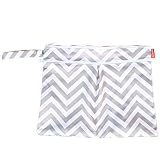 Damero 2 Stück/Set Windeltasche mit wiederverwendbarem Stoff Wasserdicht Wetbag Feuchttücher Organiser Beutel - 8