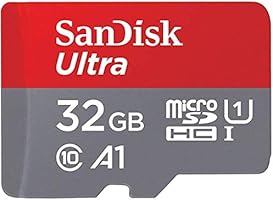 SanDisk Ultra 32 GB microSDHC Memory Card + SD Adapter with A1 App Performance Up to 98 MB/s, Class 10, U1