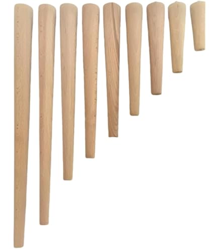 Gambe Tavolo In Legno: Gamba Tavolino In Legno Faggio Grezza Tornita - Foto 14