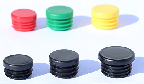 Preisvergleich Produktbild Stopfen F250 R-28 fuer Rundrohr - Möbelgleiter Kunststoff als Stuhlgleiter Tischgleiter Bürostuhl Gartenstuhl Stahlrohrmoebel Schulmöbel Hotel Gastronomie Dekaform Bodenschoner 28 mm* schwarz (100)