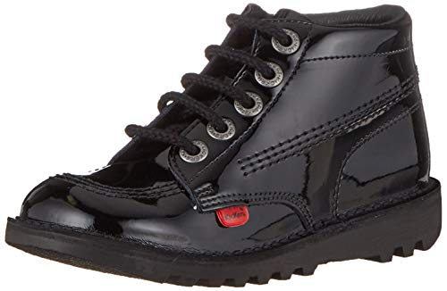 Kickers Unisex Kids Kick Hi Core Boots, Black (PATENT Black), 6 UK (39 EU)