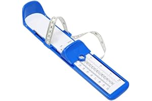 AUSUKY Foot Measuring Device Shoe Gauge Ruler Foot Width Length Measuring Tool for Kids Adult (Blue)